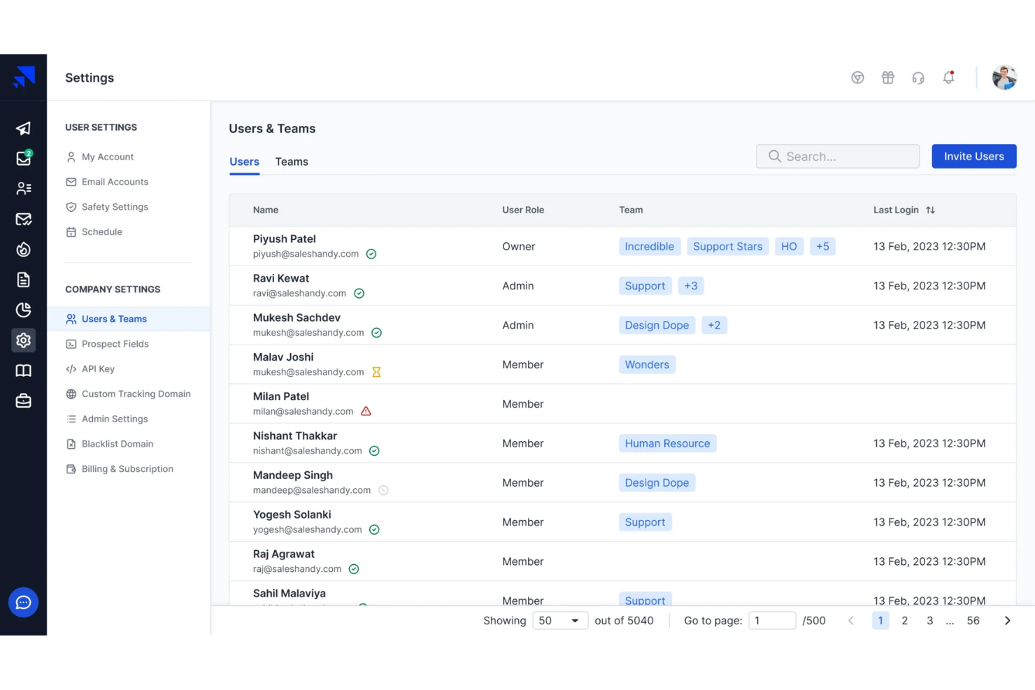 screenshot - Saleshandy Review: Pros, Cons, Features and Pricing