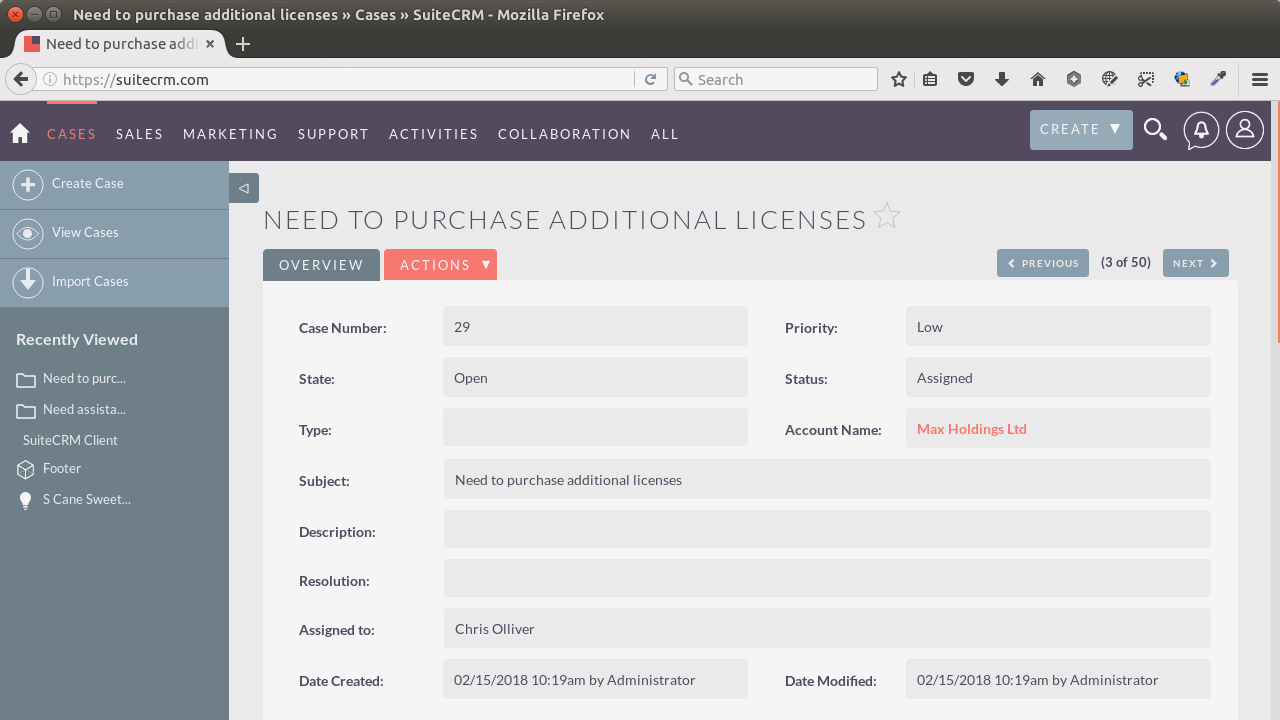 screenshot - SuiteCRM Review: Pros, Cons, Features and Pricing