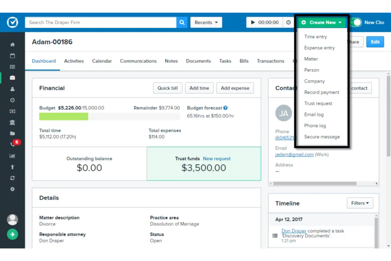 screenshot - Clio Review: Pros, Cons, Features, and Pricing Explained