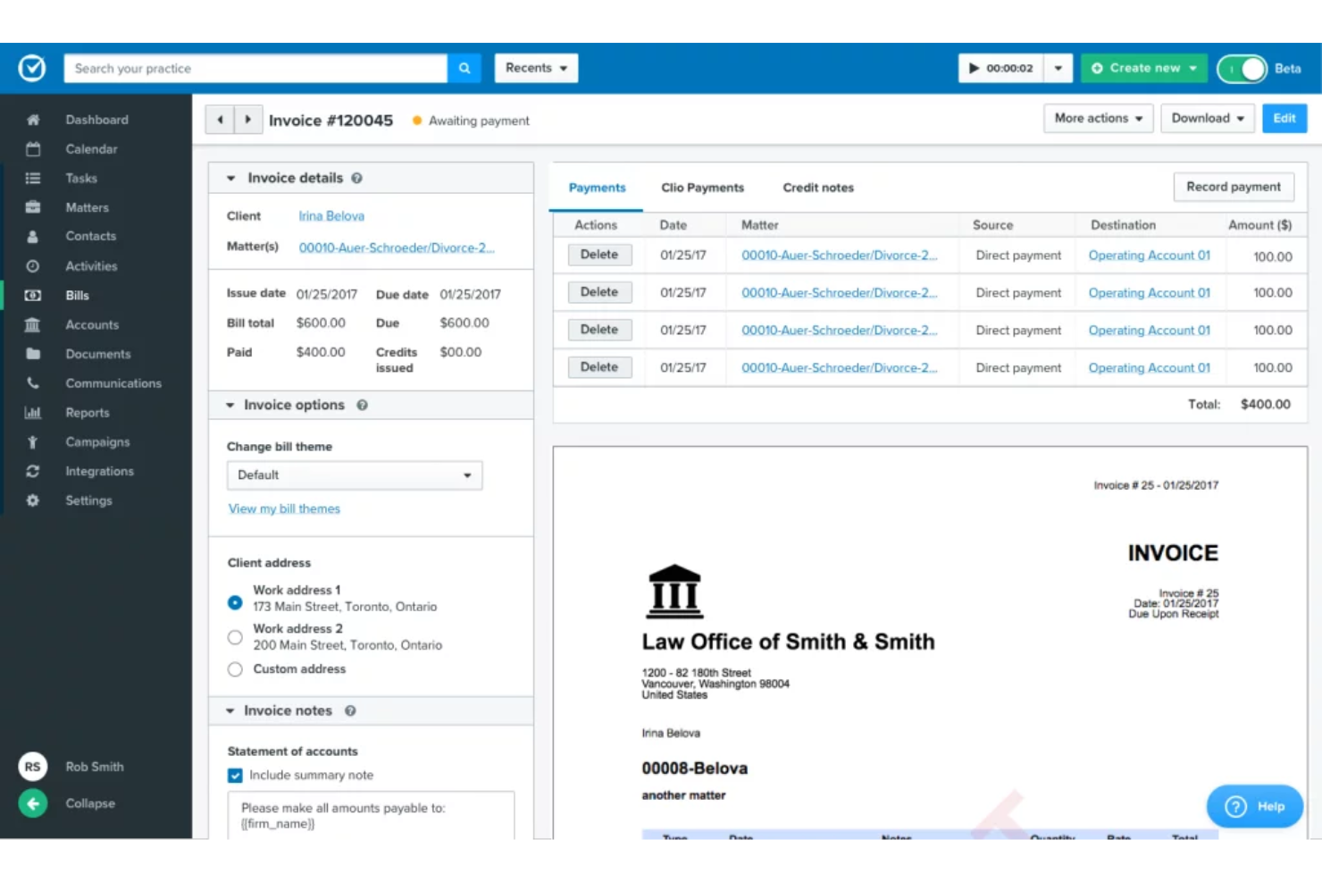 screenshot - Clio Review: Pros, Cons, Features, and Pricing Explained