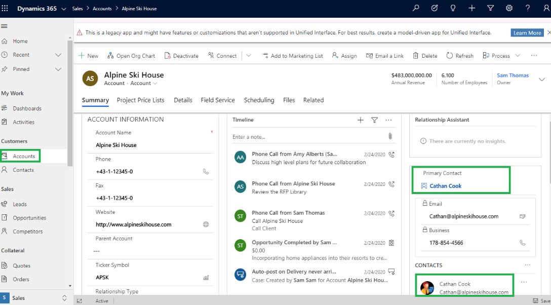 screenshot - Avis sur Microsoft Dynamics 365 : avantages, inconvénients, fonctionnalités et tarifs