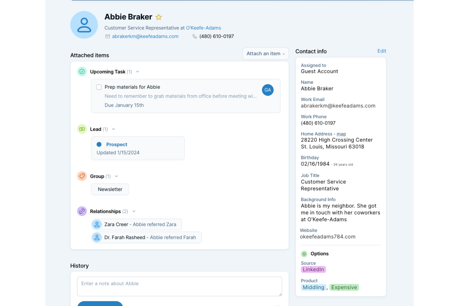 screenshot - Less Annoying CRM Review 2026: Pros, Cons, Features, and Pricing