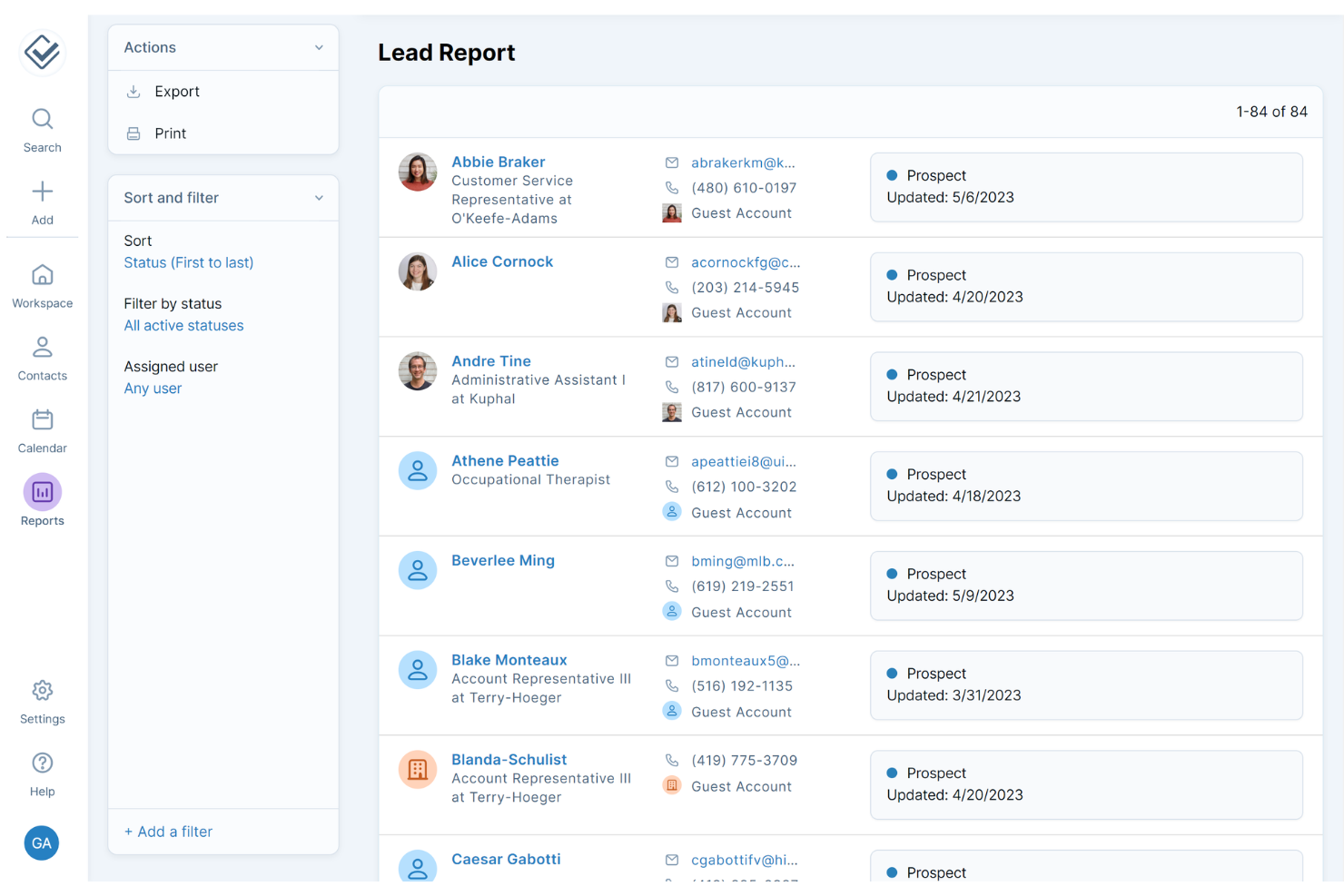screenshot - Less Annoying CRM Review 2026: Pros, Cons, Features, and Pricing