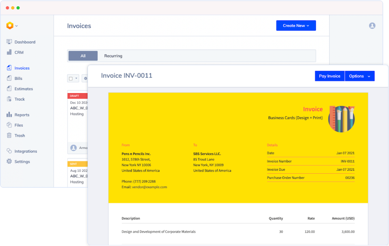 Hiveage screenshot - 21 Meilleurs Logiciels de Devis et de Facturation Passés en Revue en 2026