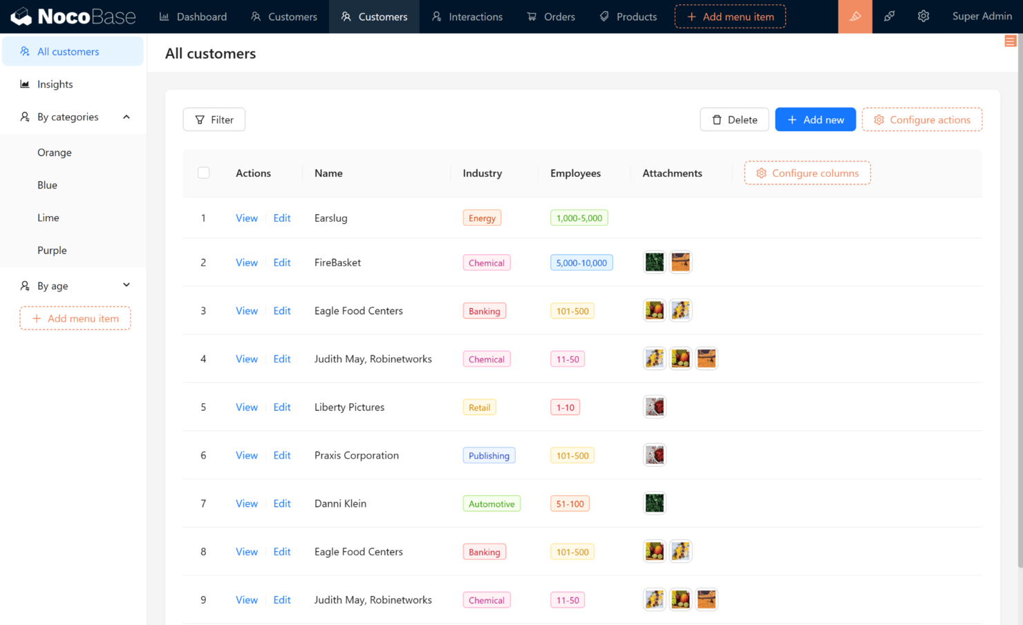 NocoBase screenshot - 17 Beste Airtable-Alternativen im Test 2026