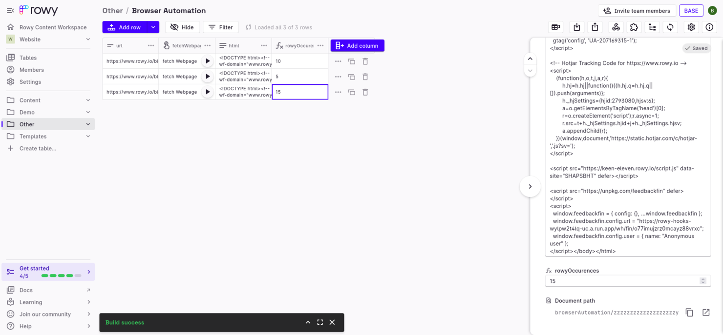 Rowy screenshot - 17 Beste Airtable-Alternativen im Test 2026
