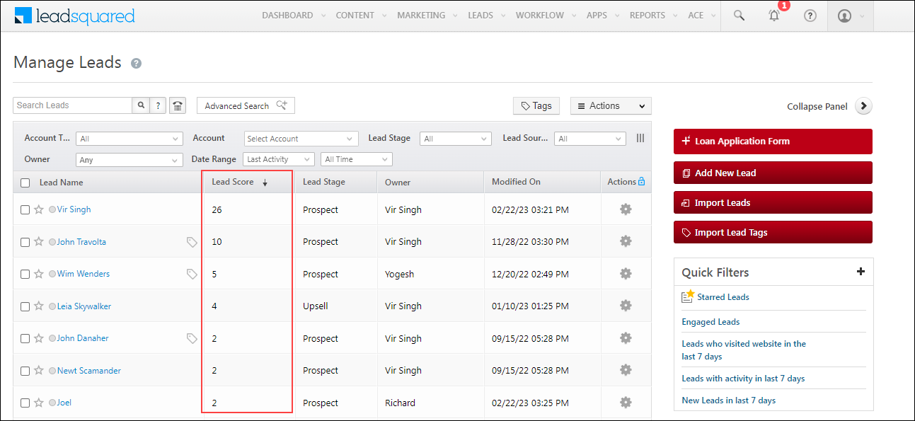 LeadSquared screenshot - 18 Beste CRM-Software für die Fertigungsindustrie im Test 2026