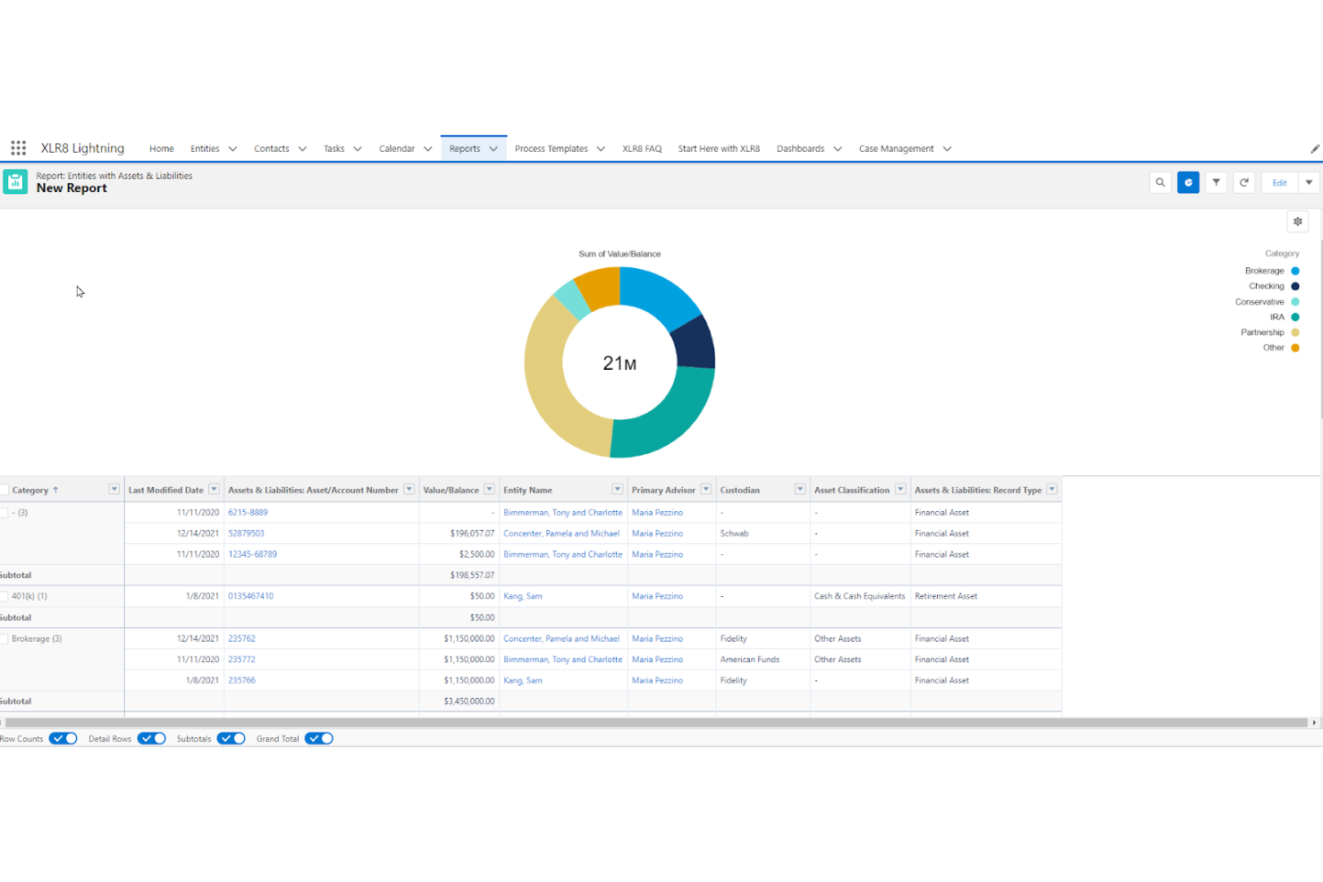Concenter Services (XLR8 CRM) screenshot - 20 Beste CRM-Software für Finanzberater im Jahr 2026