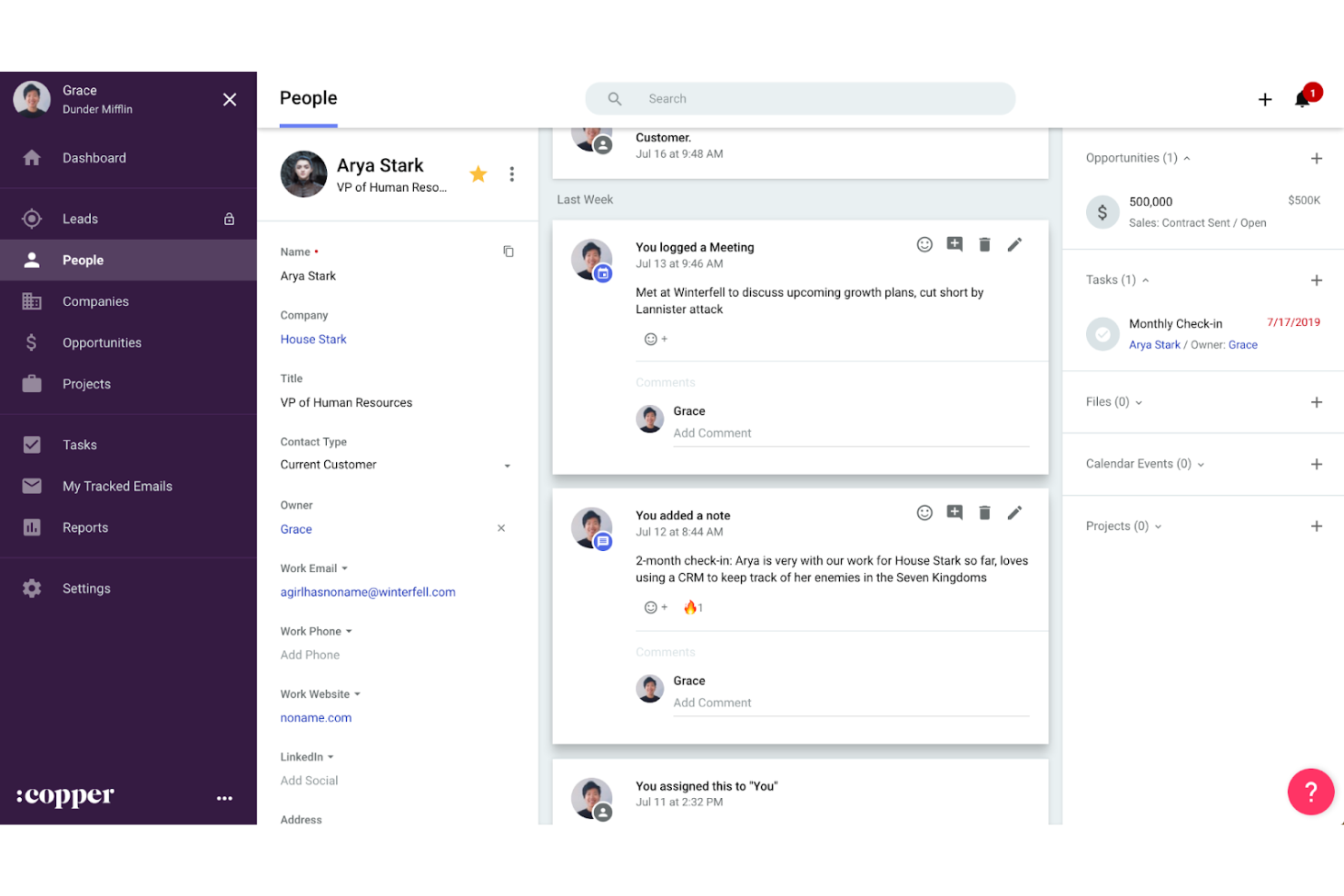 Copper CRM screenshot - 20 Beste SugarCRM-Alternativen Im Test 2026