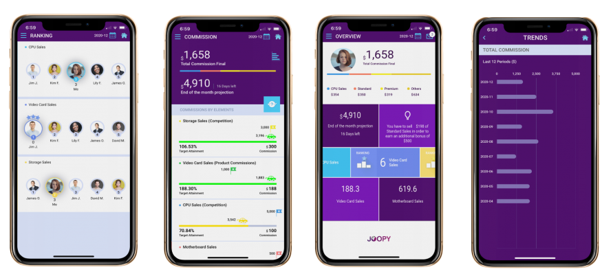 Joopy screenshot - Die 10 besten Softwarelösungen für Vertriebsvergütung im Test 2026
