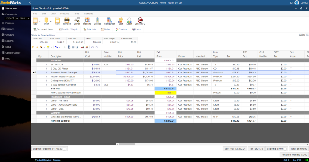QuoteWerks screenshot - 25 Beste Angebotsmanagement-Software Im Jahr 2026