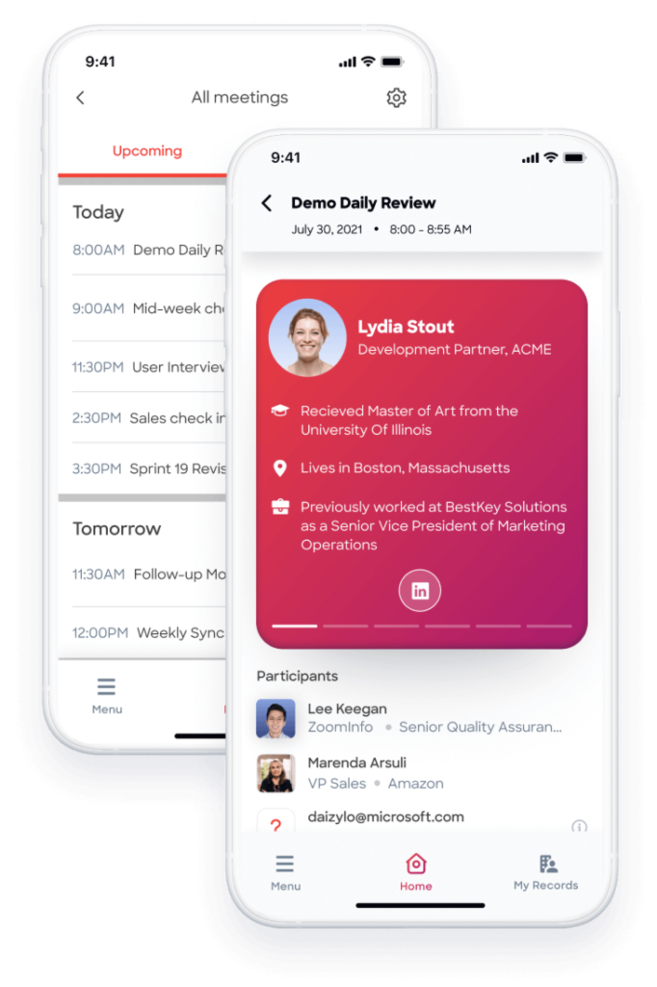 ZoomInfo screenshot - 20 Meilleurs Logiciels de Vente Mobile Passés en Revue pour 2026