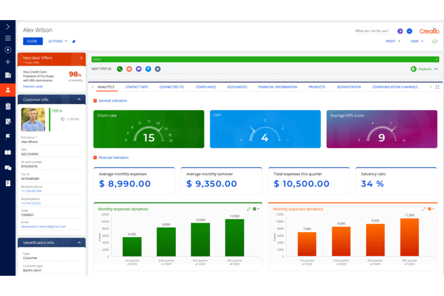 Creatio CRM screenshot - 23 Beste CRM-Software Für Finanzdienstleister Im Jahr 2026