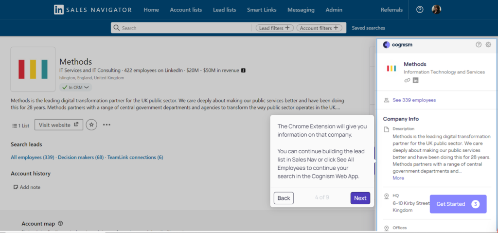 Cognism screenshot - 20 Meilleurs Logiciels de Vente B2B Évalués Pour 2026