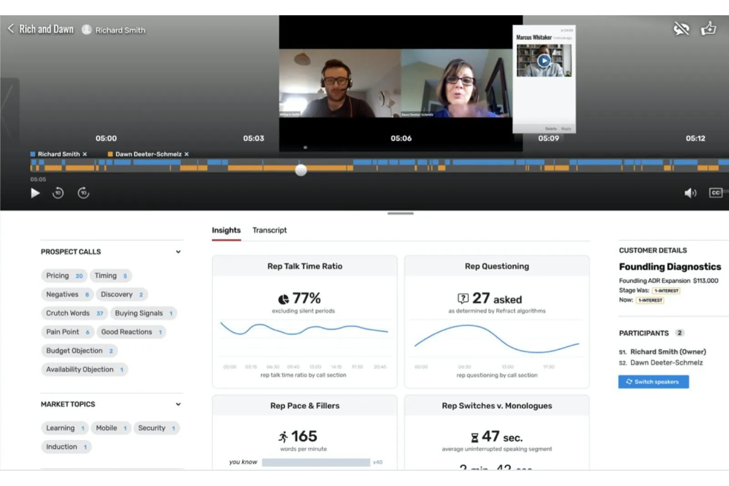 Allego screenshot - 22 beste Conversation Intelligence Software im Jahr 2026