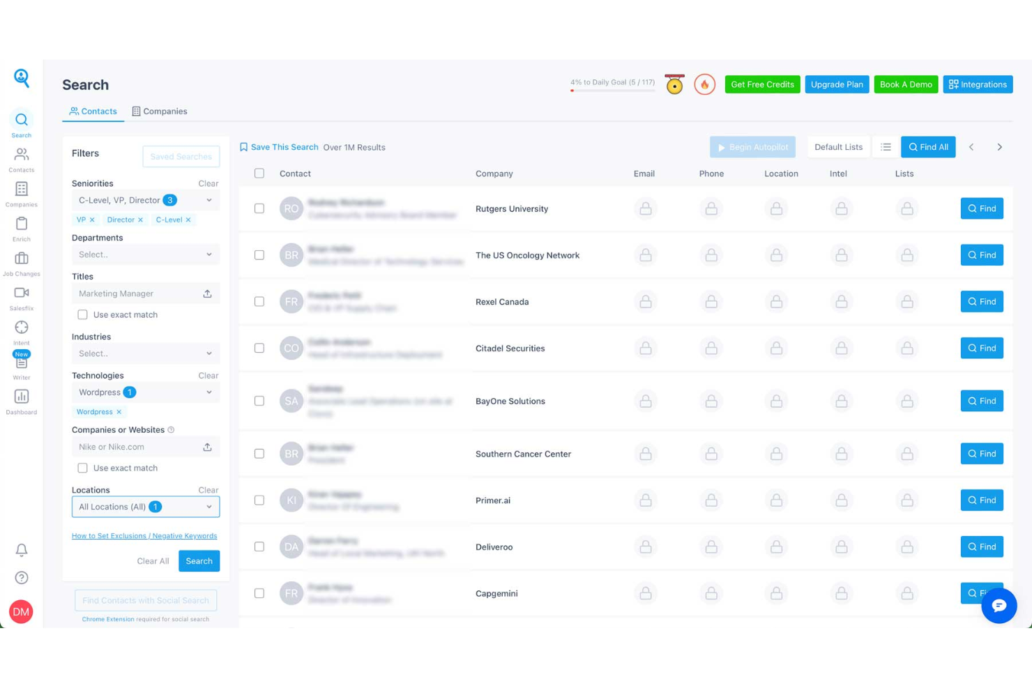 Findymail screenshot - Le 10 migliori soluzioni di software per l’intelligence dei lead recensite per il 2026
