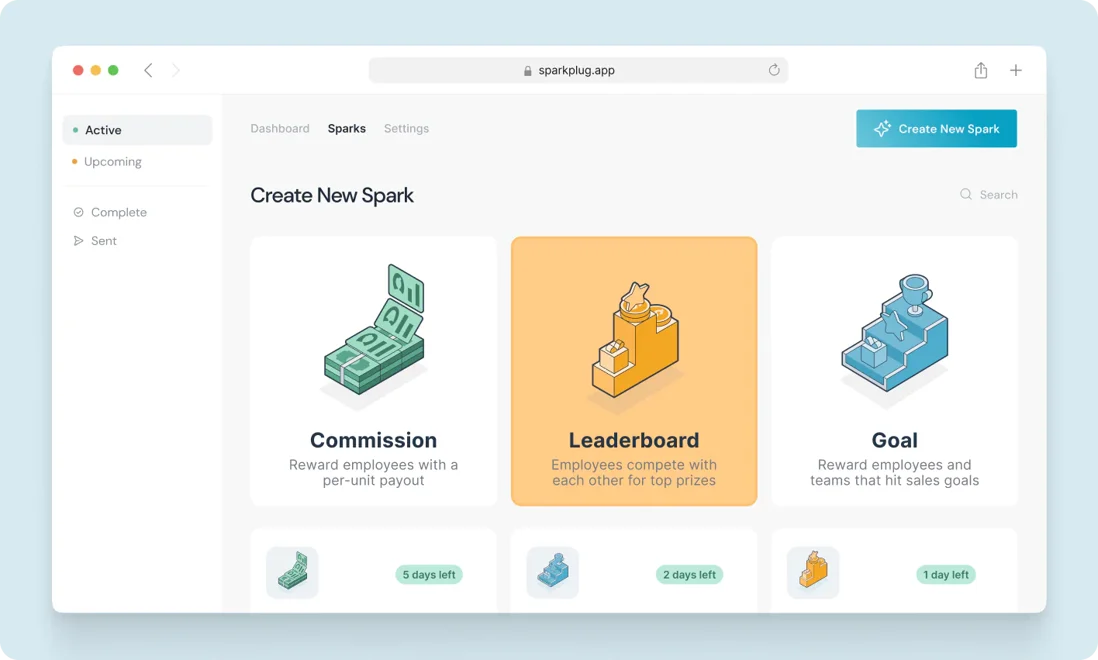 SparkPlug screenshot - Los 10 mejores software de gamificación de ventas en 2026