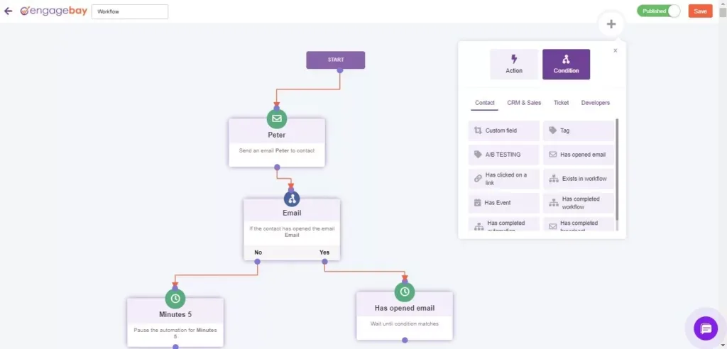 EngageBay screenshot - I 10 Migliori Software di Previsione delle Vendite del 2026