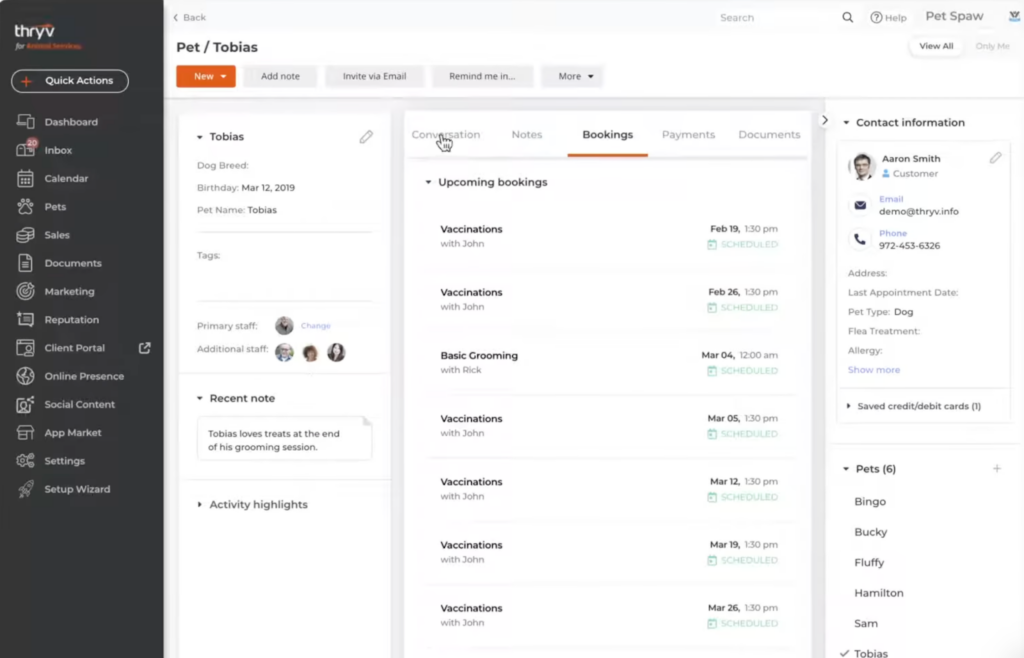 Thryv screenshot - 10 Mejores Software de Bases de Datos de Ventas Revisados para 2026