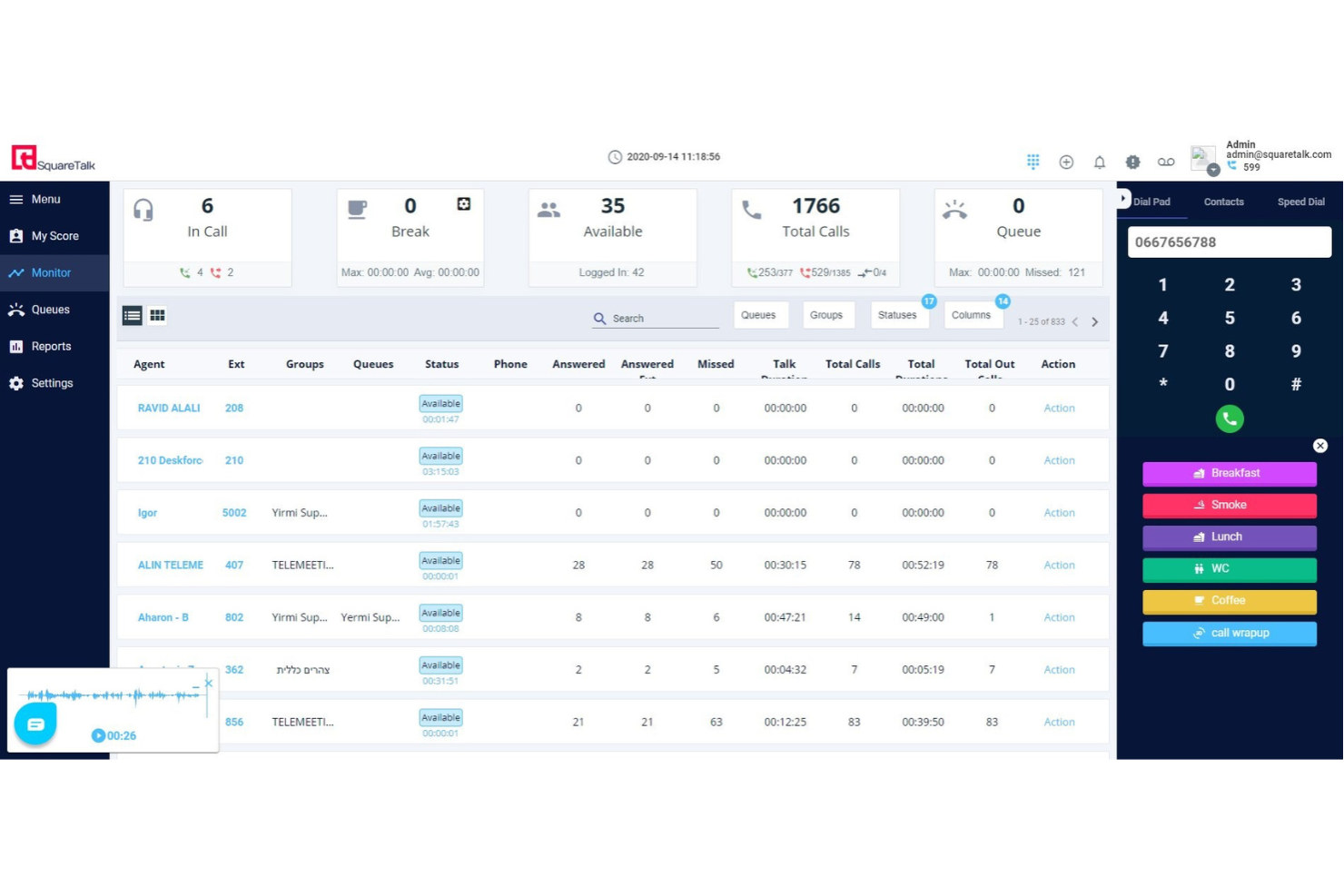 Squaretalk screenshot - Le 10 Migliori Soluzioni di Sales Enablement Recensite per il 2026