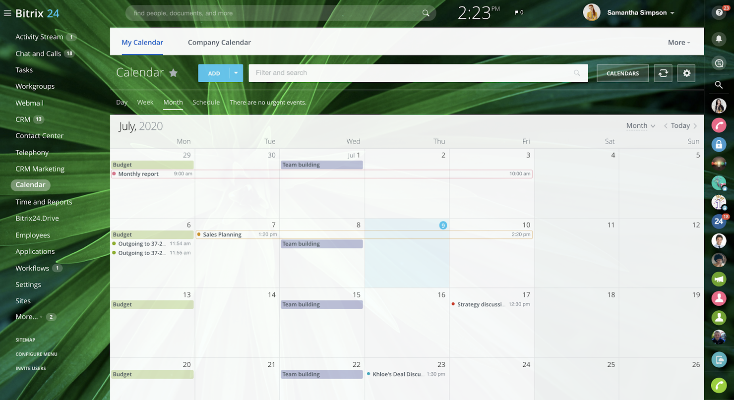 Bitrix24 screenshot - 10 Mejores Software de Bases de Datos de Ventas Revisados para 2026