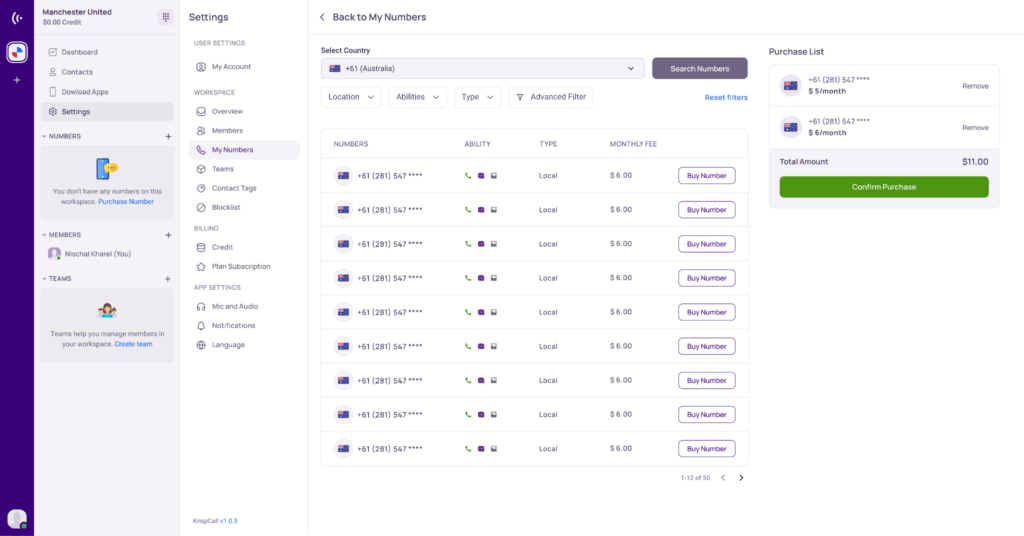 KrispCall screenshot - 10 Mejores Programas Marcadores de Ventas Revisados Para 2026