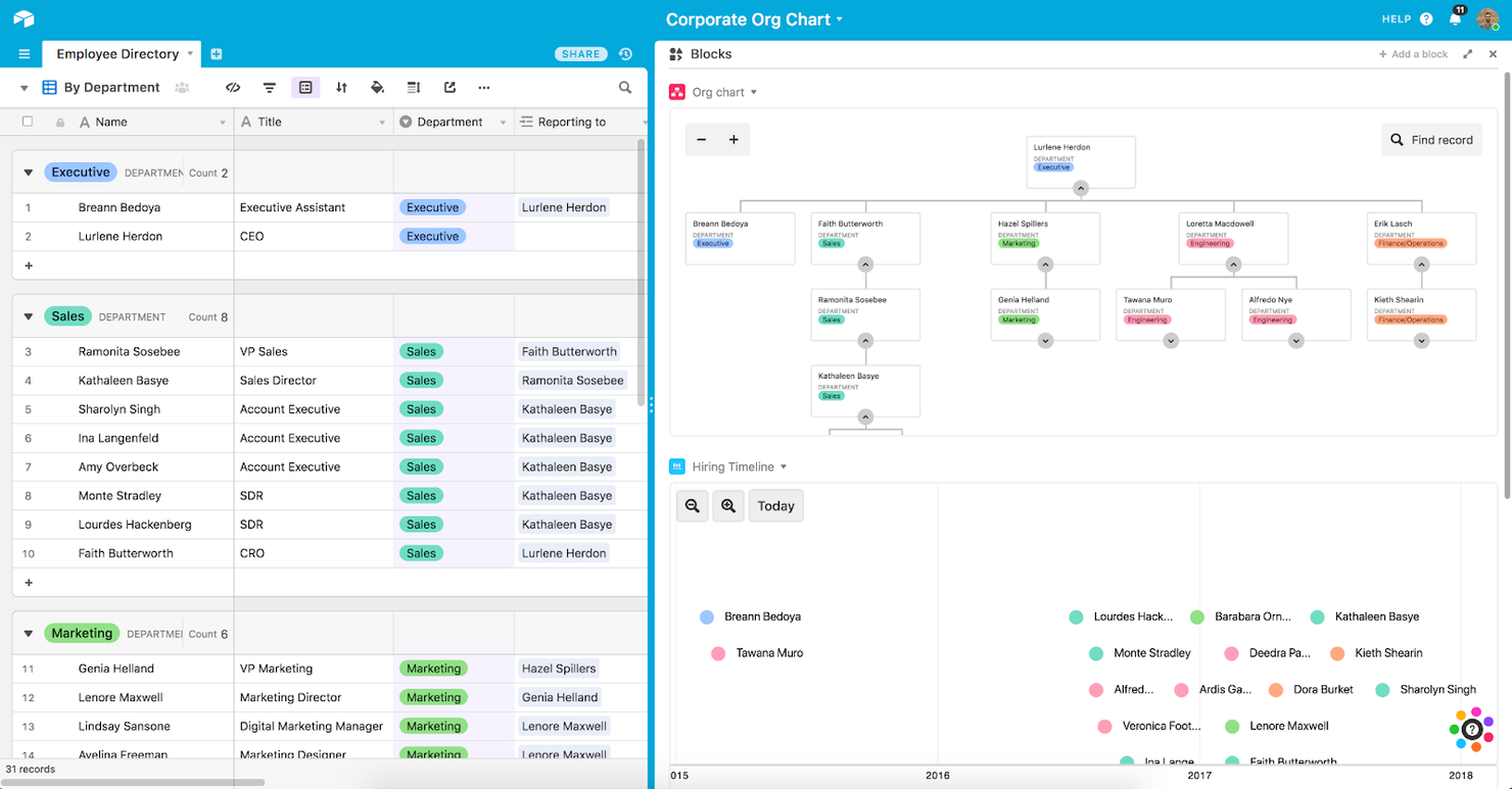 Airtable screenshot - 10 Migliori Software Database di Vendita Recensiti per il 2026
