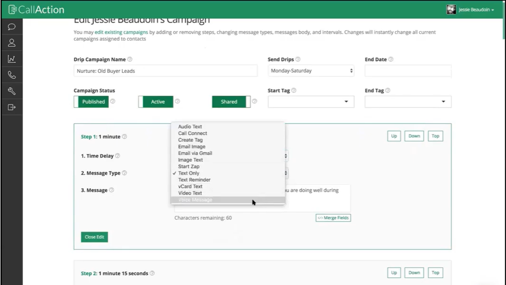 CallAction screenshot - 10 Mejores Programas para Seguimiento de Llamadas de Ventas en 2026