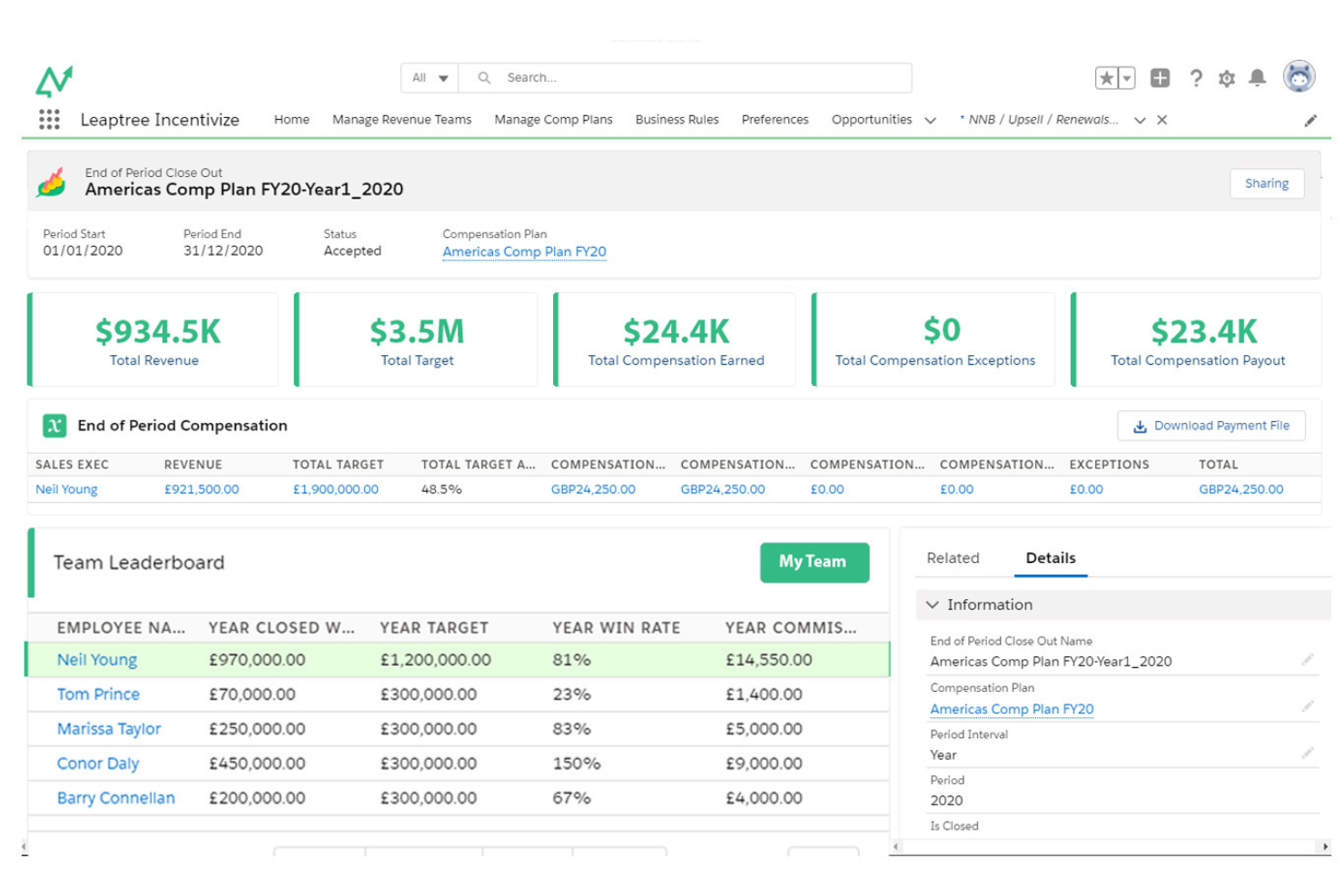 Leaptree screenshot - 10 Mejores Software de Coaching de Ventas Analizados Para 2026
