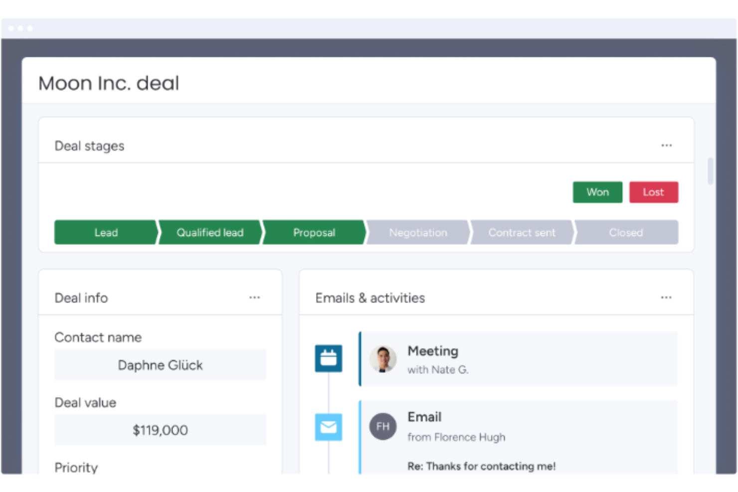 monday CRM screenshot - Las 10 Mejores Plataformas CRM Inmobiliarias Evaluadas Para 2026