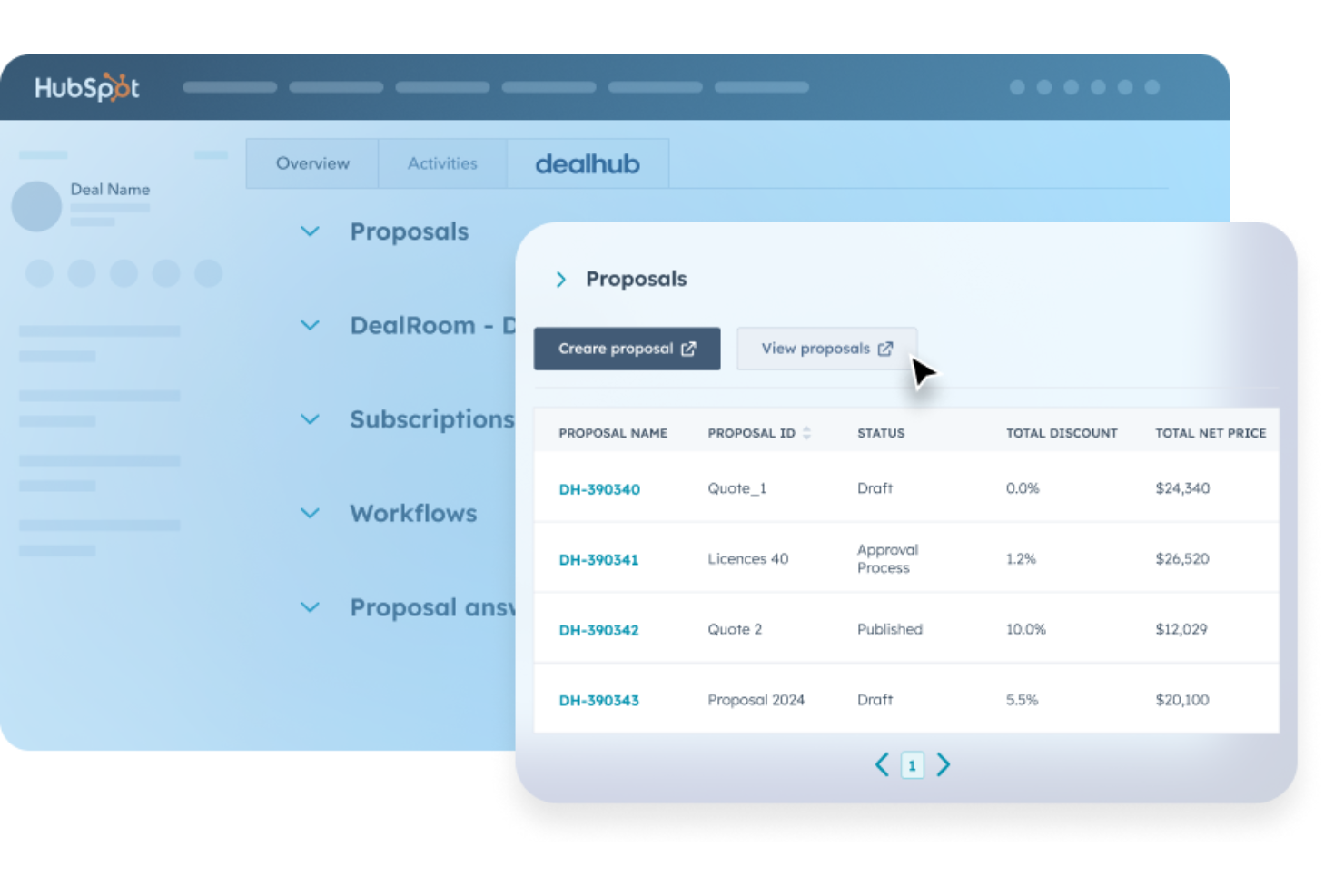 DealHub AI screenshot - 10 Mejores Software de Cotización a Cobro Analizados para 2026