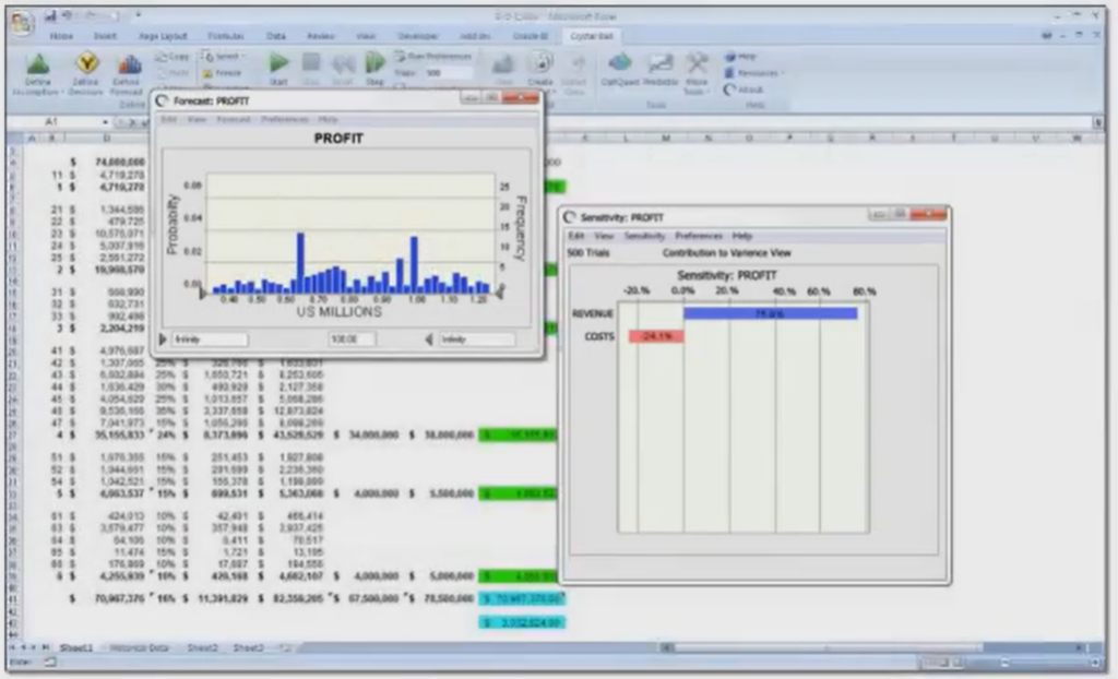 Oracle Crystal Ball screenshot - I 10 migliori software di analisi predittiva recensiti per il 2026