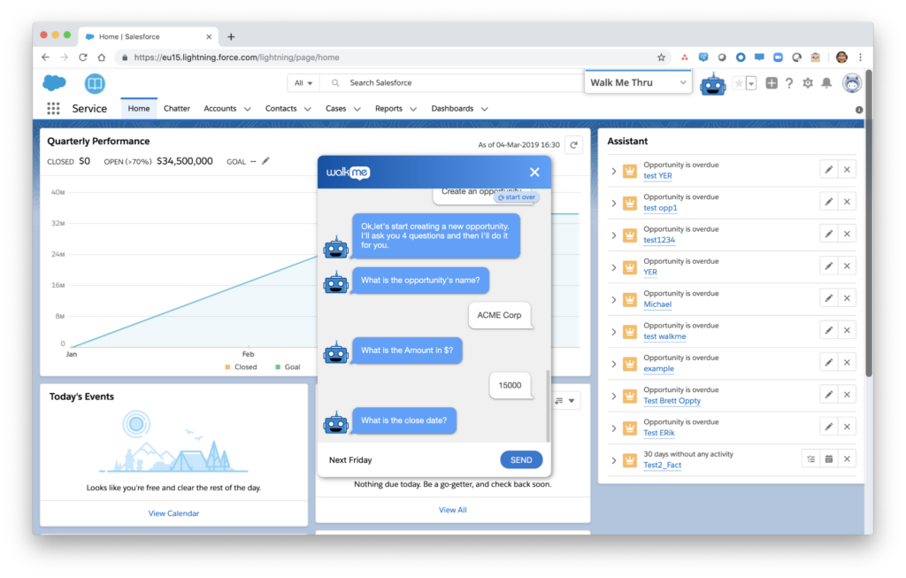WalkMe screenshot - Los 10 Mejores Software de Preventa Analizados para 2026