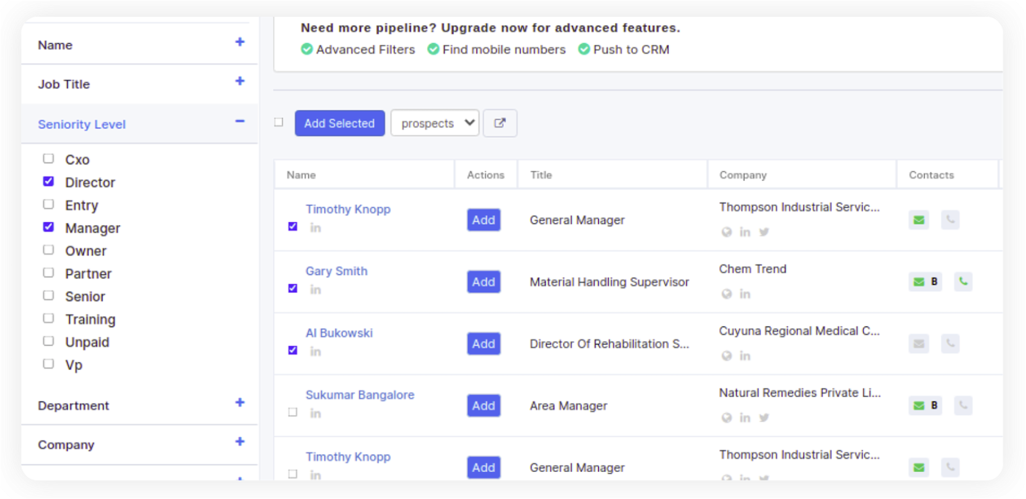 AeroLeads screenshot - 10 Mejores Software de Generación de Leads Revisados Para 2026