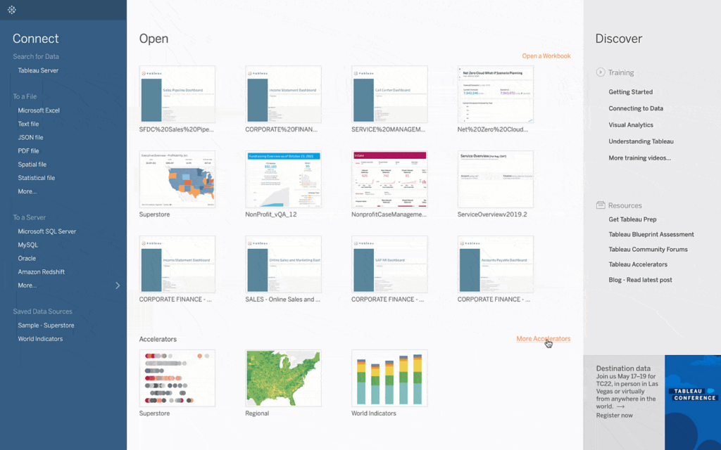 Tableau screenshot - Le 10 migliori soluzioni OLAP recensite per il 2026