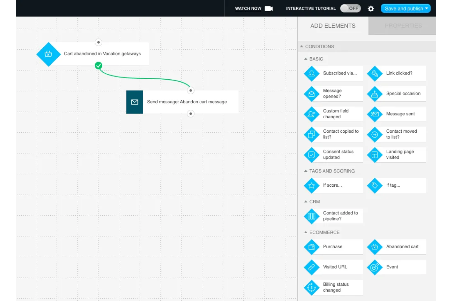 GetResponse screenshot - Los 10 Mejores Programas de Automatización de Marketing en 2026