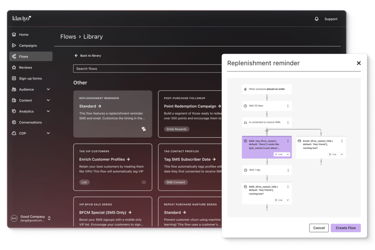 Klaviyo screenshot - I 10 migliori software di automazione del marketing nel 2026