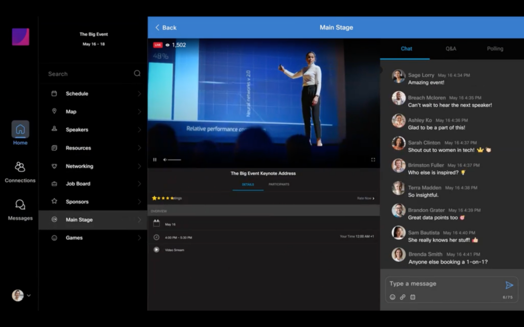 Webex Events screenshot - Le 10 migliori soluzioni di software per la raccolta lead recensite per il 2026
