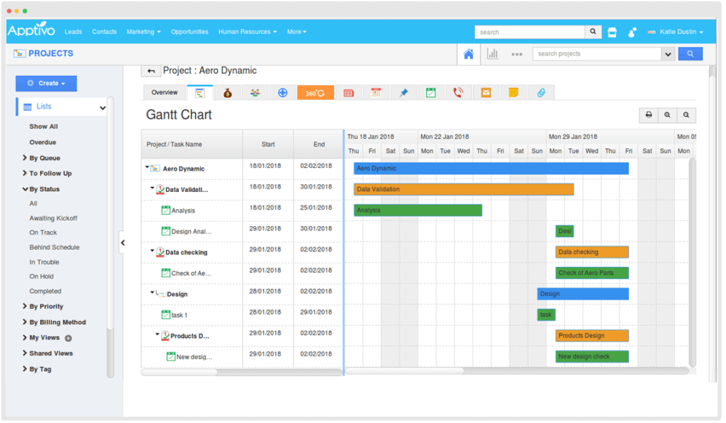 Apptivo screenshot - 10 mejores software de ventas internas analizados para 2026