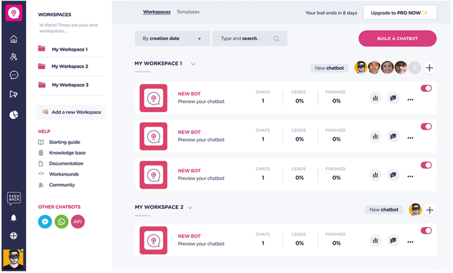 LandBot screenshot - Le 10 Migliori Soluzioni Software per la Cattura di Lead Recensite per il 2026