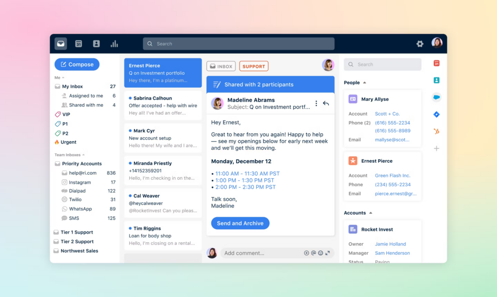 Front screenshot - Le 10 migliori soluzioni software per le vendite interne del 2026