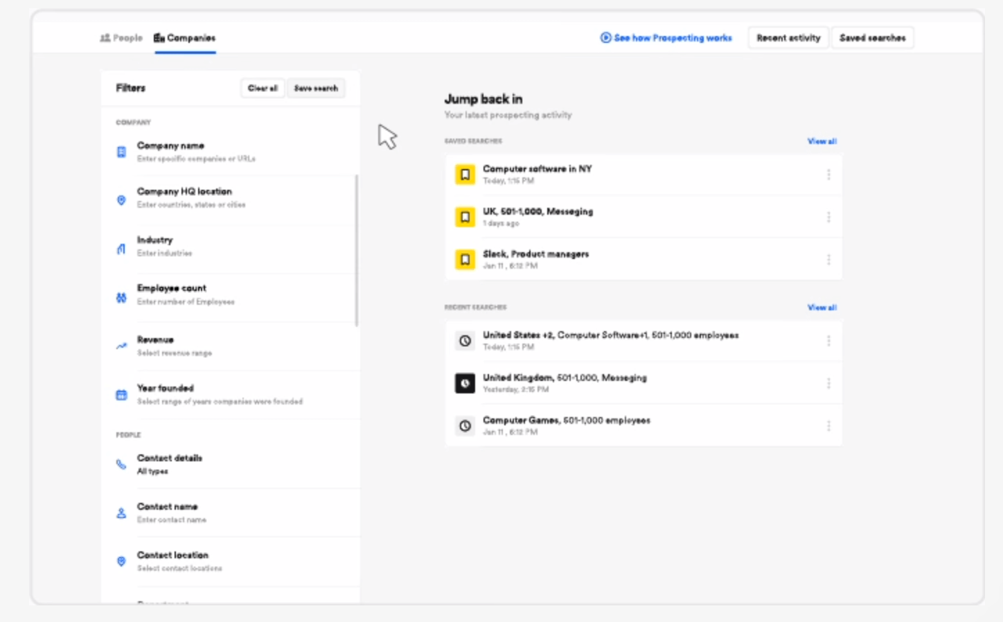Lusha screenshot - Le 10 Migliori Soluzioni Software per la Cattura di Lead Recensite per il 2026