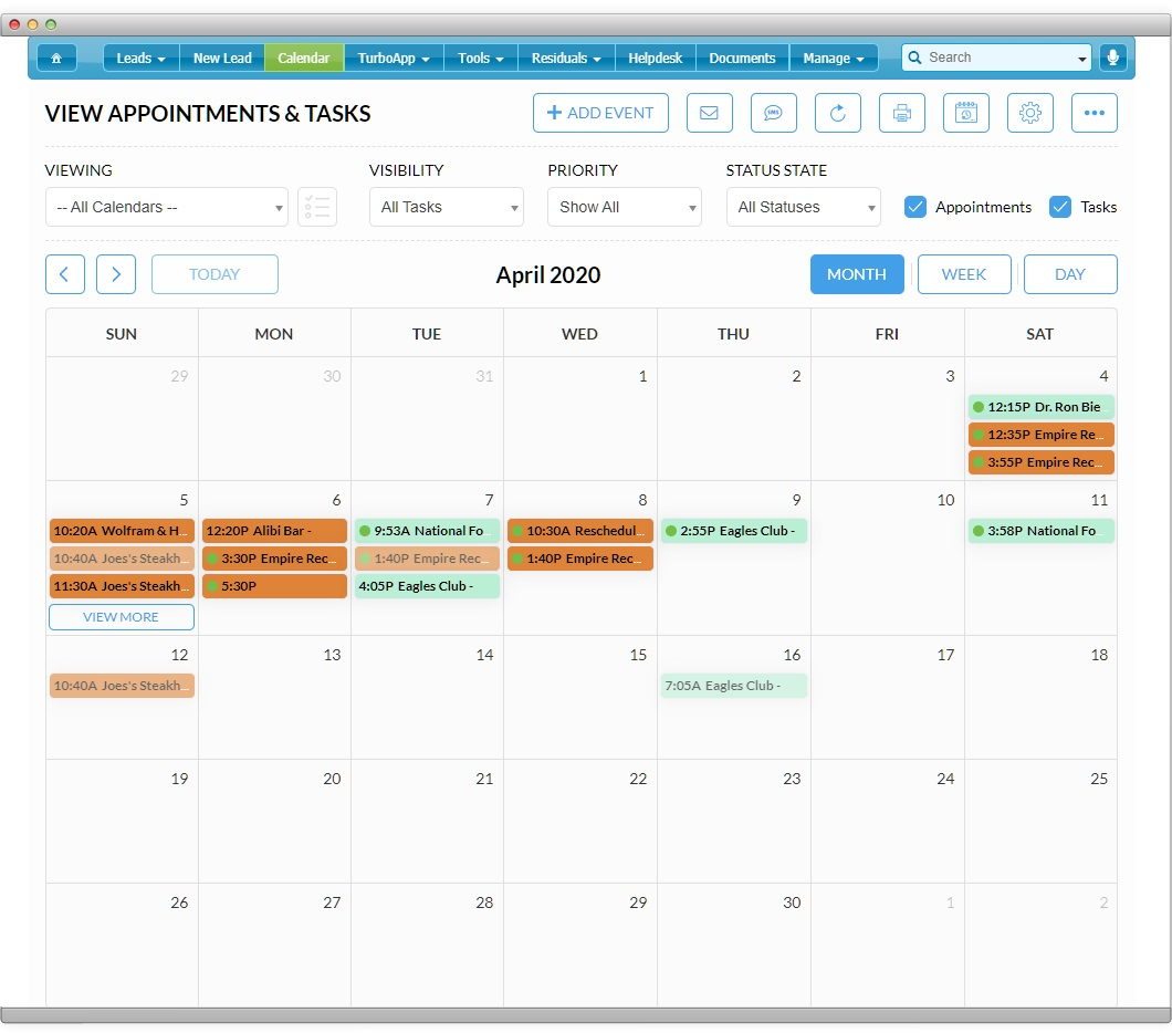 Merchant Central screenshot - I 10 migliori software CRM per servizi finanziari nel 2026