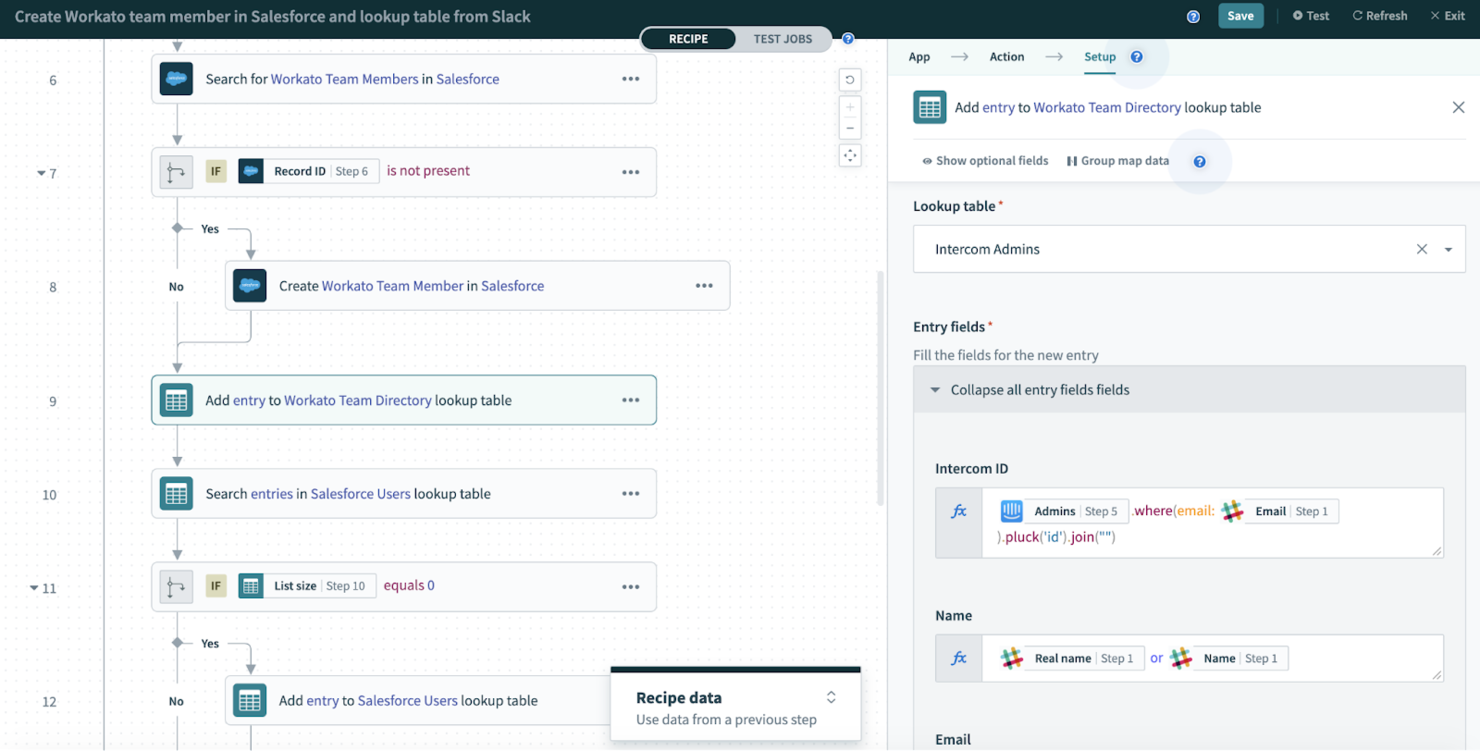 Workato screenshot - I 10 migliori software ETL recensiti per il 2026