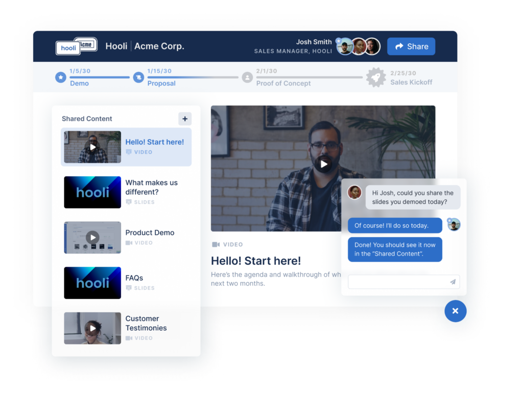 SalesHood screenshot - I 10 migliori software per sale di vendita digitali nel 2026