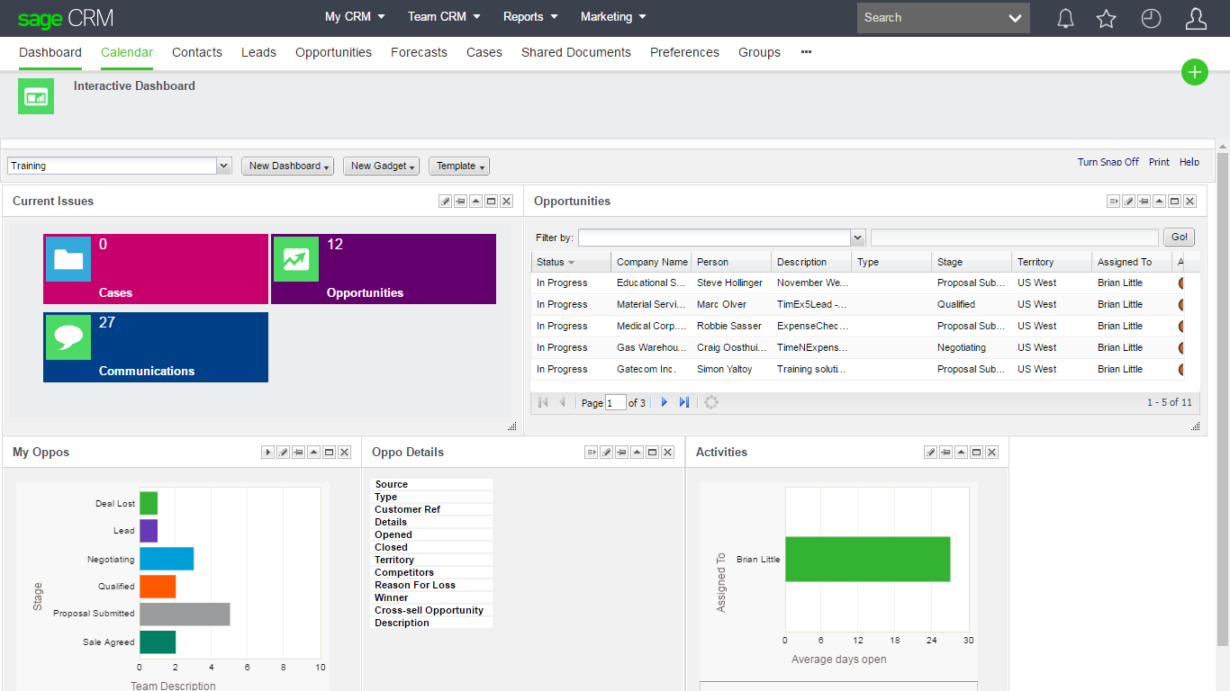 Sage CRM screenshot - 10 Migliori Software CRM Enterprise Recensiti per il 2026