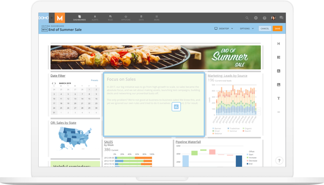 Domo screenshot - Le 10 migliori piattaforme BI in cloud recensite per il 2026