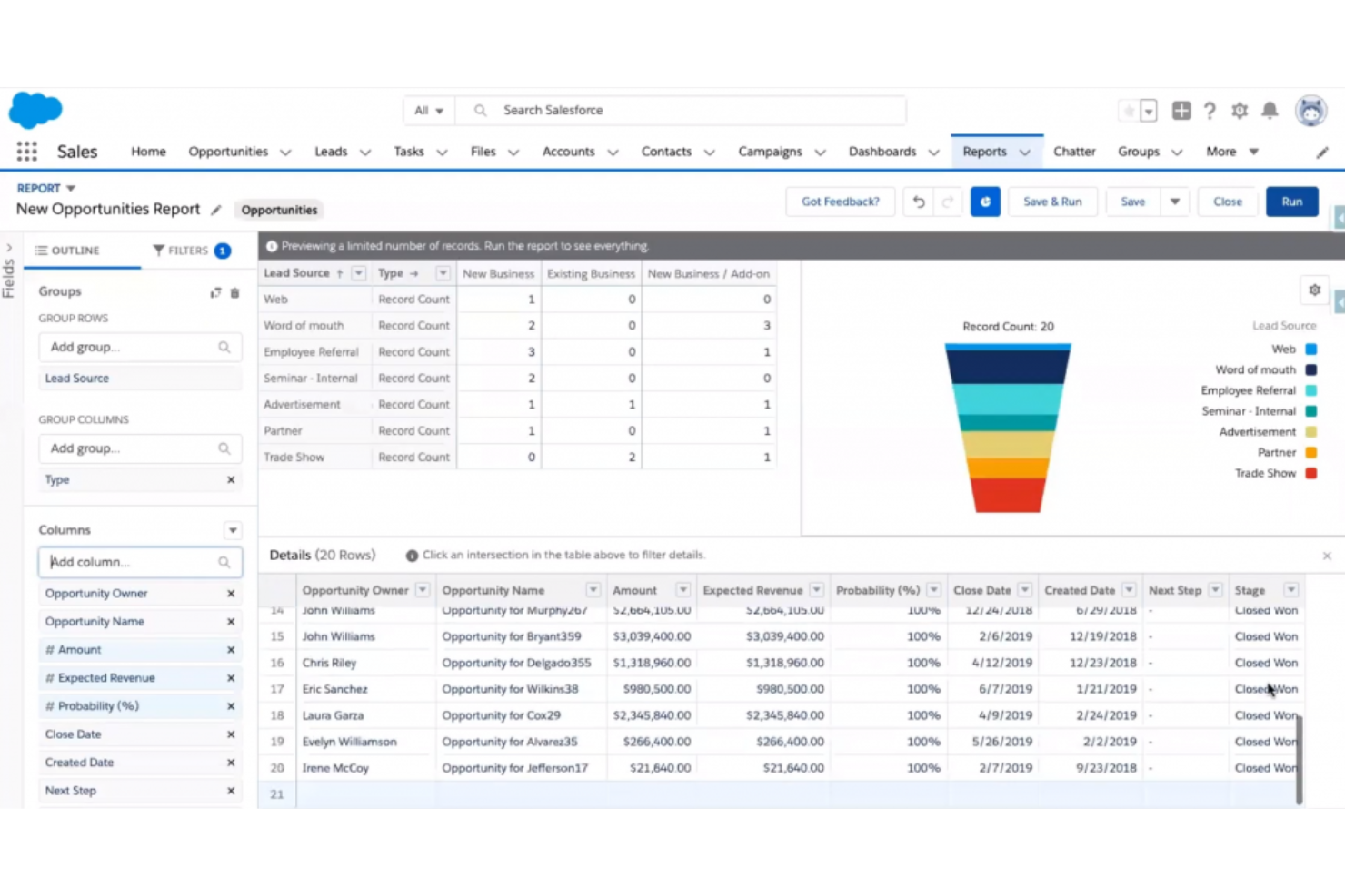 Salesforce CRM screenshot - Los 10 mejores CRM para pequeñas empresas analizados para 2026