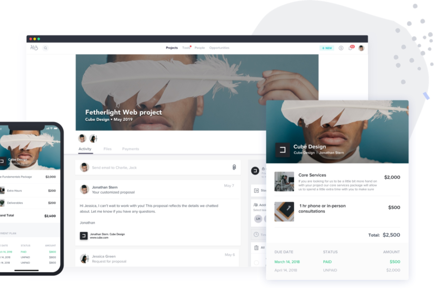 HoneyBook screenshot - I 10 migliori CRM per piccole imprese recensiti per il 2026