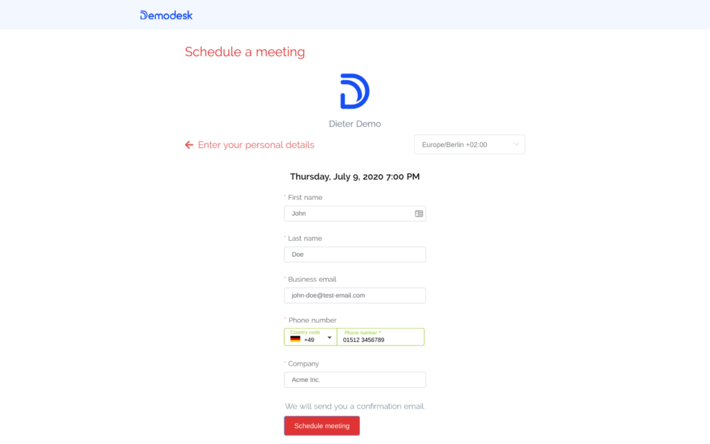 Demodesk screenshot - Los 10 Mejores Software de Desarrollo de Negocios en 2026